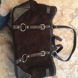 Coach Suede & Leather Bag